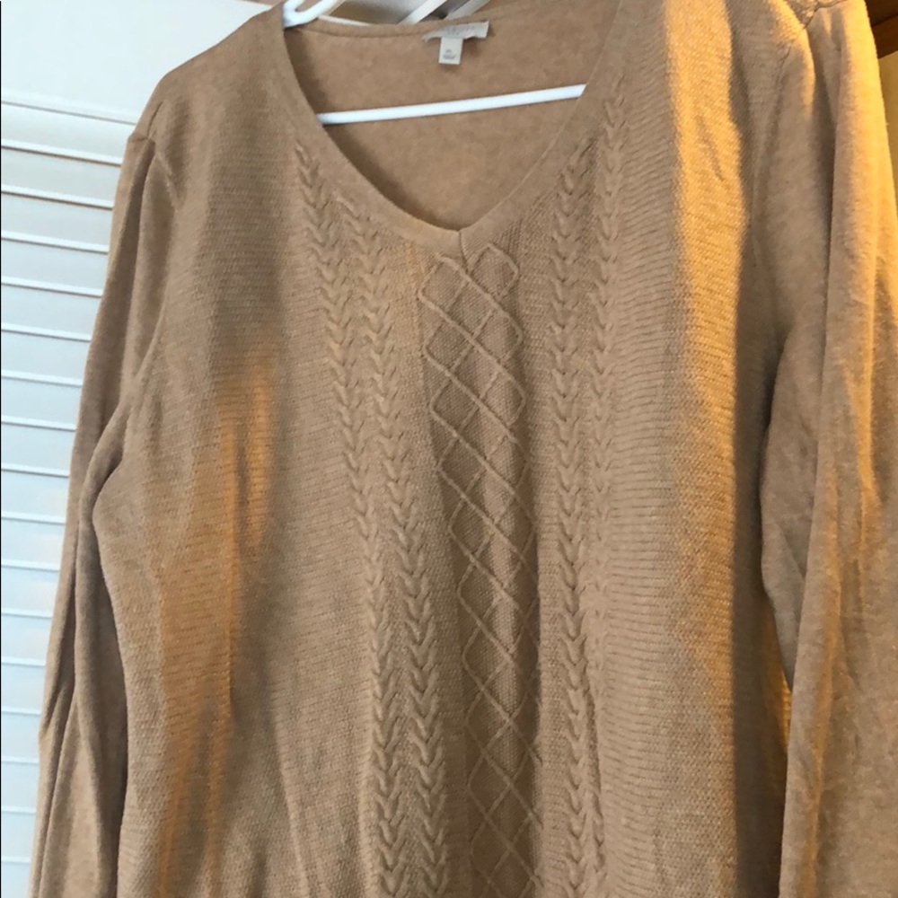 EUC Talbots tan sweater